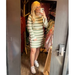 Crochet jurk groen