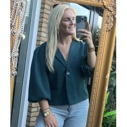 Puff blazer groen