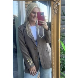 Smile blazer taupe