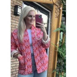 Jacket Fien roze oranje