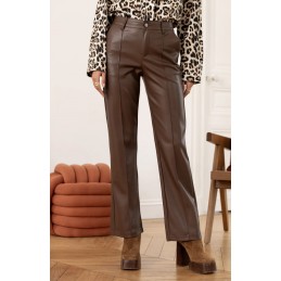 Leather broek bruin