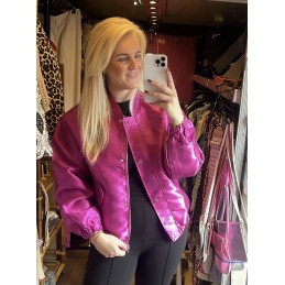 Jasmijn bomber fuchsia